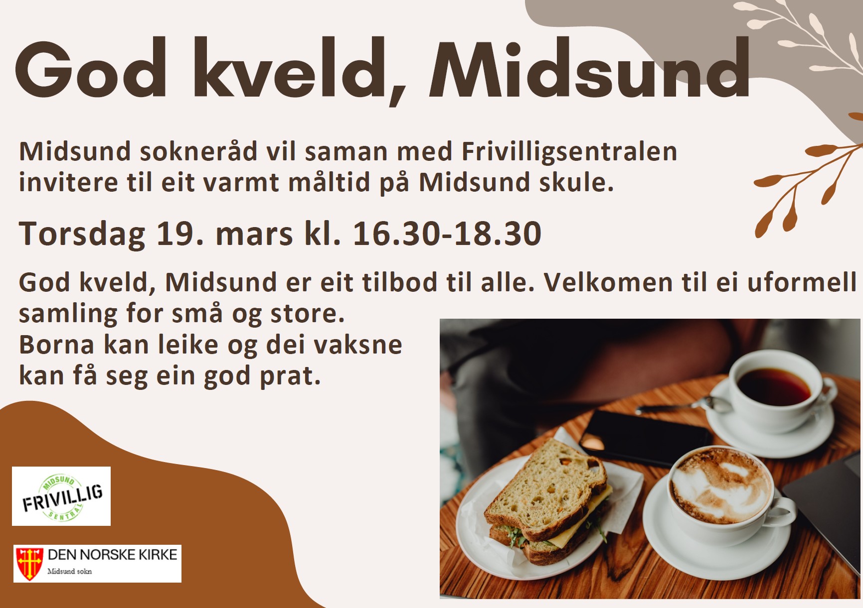 Invitasjon til God kveld, Midsund 19 mars 2026